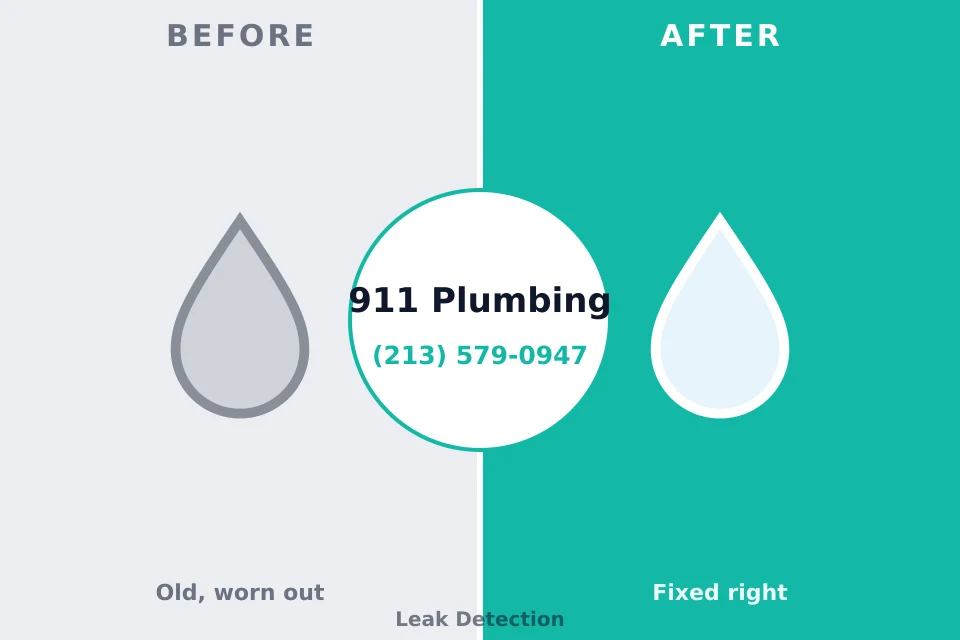 Before and after: plumbing repair West Wyoming, PA